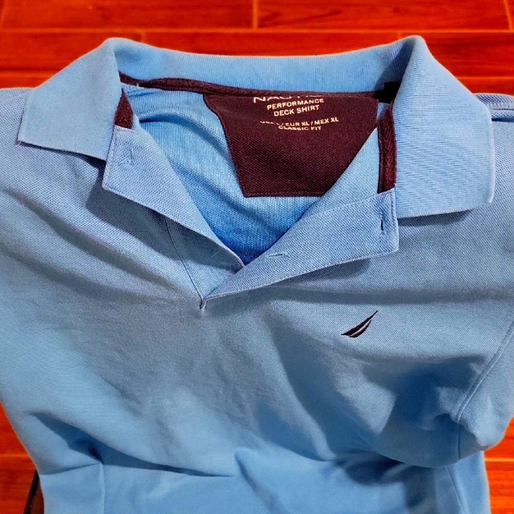 Nautica Men's Blue Polo Shirt